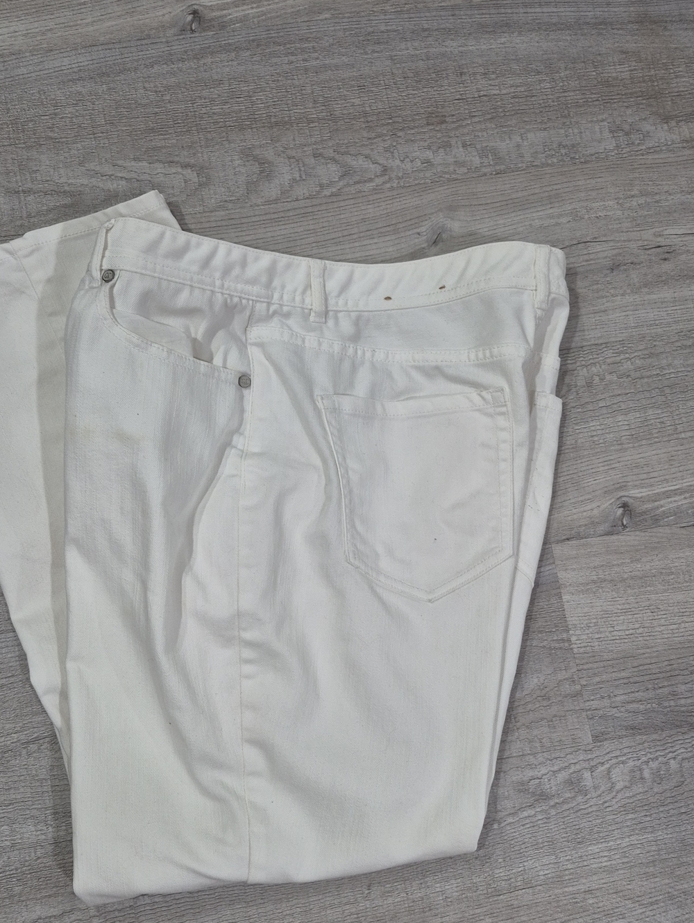 Coldwater Creek White Straight Leg Jeans - Picture 1 of 5